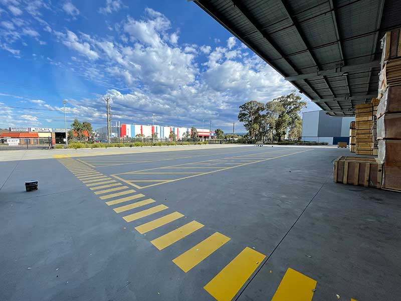 Truck Bays Line Marking SJR Linemarking